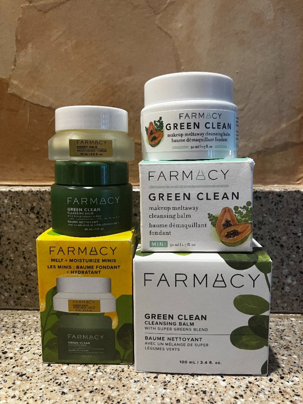 Farmacy Set of 3 Cleansing Balms, Mask!! NIB!